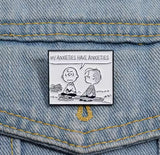 Charlie Brown and Linus Enamel Pin