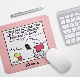 Snoopy Mouse Pad - Eating Watermelon - snoopn4pnuts.com