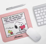 Snoopy Mouse Pad - Eating Watermelon