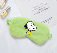 Snoopy Plush and Satin Sleep Mask