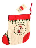 SNOOPY VINTAGE CHRISTMAS STOCKING (New But Near Mint)