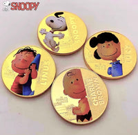 Peanuts 70th Anniversary Gold - Plated Commemorative Half Dollar Coin (Includes Snoopy Coin) - snoopn4pnuts.com