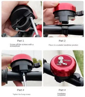Peanuts Metal Kids Bicycle / Scooter Bell (For 5/8" Diameter Handle Bar) - snoopn4pnuts.com