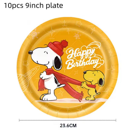 Snoopy Fall Leaves Dinner Plates - snoopn4pnuts.com