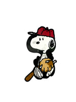 Snoopy Plastic Lenticular Sticker (Over 5" High!) - Baseball Player