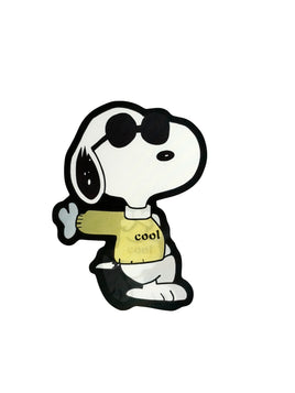 Snoopy Plastic Lenticular Sticker (6" High!) - Joe Cool
