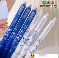Peanuts Fine Point Retractable Ballpoint Pen With Erasable Ink (You Pick Color and We Pick Design) - snoopn4pnuts.com