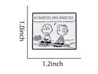 Charlie Brown and Linus Enamel Pin - snoopn4pnuts.com