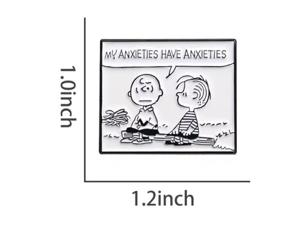 Charlie Brown and Linus Enamel Pin - snoopn4pnuts.com