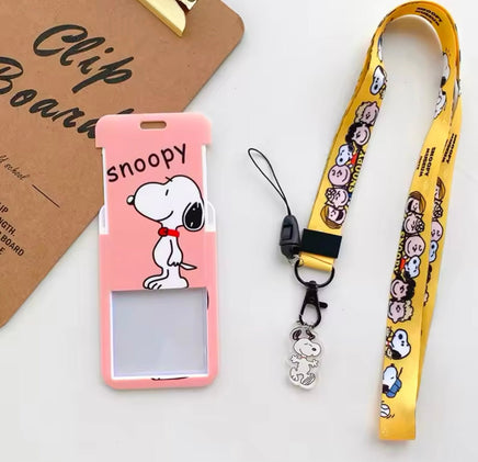 Snoopy Photo ID Case With Removable Lanyard - Great For Teachers, Students, Business and Medical Personnel, Etc. - snoopn4pnuts.com