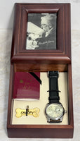 Peanuts 50th Anniversary Quartz FOSSIL Watch In Wood Case - Silver Watch Case