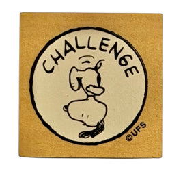 Snoopy Rewards Rubber Stamp (CHALLENGE) - Used But MINT Condition