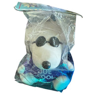 Imported Snoopy Joe Cool Rubber and Plush Doll With Purple Hoodie