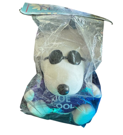 Imported Snoopy Joe Cool Rubber and Plush Doll With Purple Hoodie - snoopn4pnuts.com