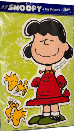Peanuts Large Self - Adhesive Laminated Foam Wall Decor (3 Pieces) - Lucy and Friends - snoopn4pnuts.com
