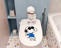 Snoopy Joe Cool LARGE Vinyl Water-Proof Decal (Solid Fill/Full Color) - Over 9