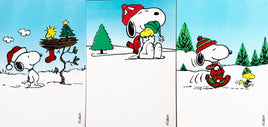 Snoopy Christmas Card Assortment Boxed Set (17)  *Open Box/Missing 1 Card