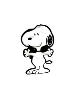Snoopy Plastic Lenticular Sticker (Over 5.5" High!) - Snoopy Hug