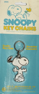 Aviva Key Chain - SNOOPY DANCING (New But Part Of Hang Card Stained)