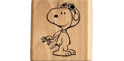 Peanuts Rubber Stamp - Snoopy Flying Ace - snoopn4pnuts.com