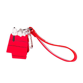Snoopy's Doghouse PVC Key Chain With Embossed Wrist Strap - snoopn4pnuts.com
