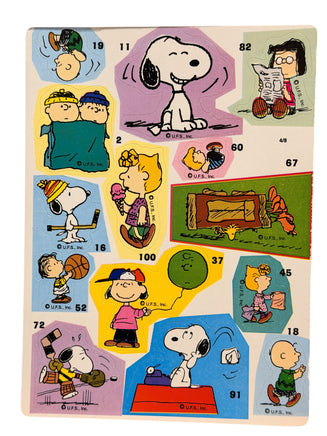 Snoopy and Friends Vintage Sticker Set - Great for Scrapbooking! (Number Is BESIDE The Sticker/NOT On Actual Sticker) - snoopn4pnuts.com