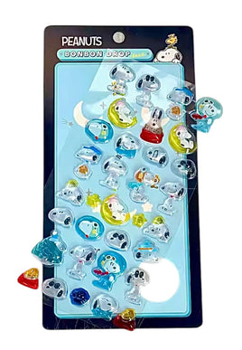 Snoopy Puffy 2-D Clear Vinyl Stickers - Great For Scrapbooking!