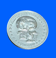 1969 Snoopy Nasa Astronaut Silver-Plated Commemorative Coin