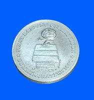1969 Snoopy Nasa Astronaut Silver-Plated Commemorative Coin