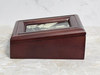 Peanuts 50th Anniversary Quartz FOSSIL Watch In Wood Case - Silver Watch Case