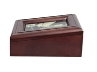 Peanuts 50th Anniversary Quartz FOSSIL Watch In Wood Case - Brass Watch Case  (New/Light Wear To Back Of Wood Case)