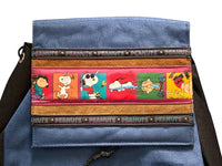 Peanuts Full-Size Multi-Pocketed Backpack With Suede Leather Accents - VERY NICE!