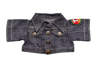 Snoopy Plush Doll Denim Jacket With Embroidered Patch (Fits 15