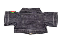 Snoopy Plush Doll Denim Jacket With Embroidered Patch (Fits 15" Plush Doll/Not Included) - snoopn4pnuts.com