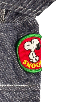 Snoopy Plush Doll Denim Jacket With Embroidered Patch (Fits 15" Plush Doll/Not Included) - snoopn4pnuts.com