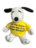 Snoopy Plush Doll - Happy Birthday - snoopn4pnuts.com