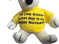 Snoopy Plush Doll - Happy Birthday - snoopn4pnuts.com