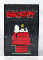 Snoopy Clear and Glittery Acrylic Hinged Cigarette Case - Snoopy's Doghouse