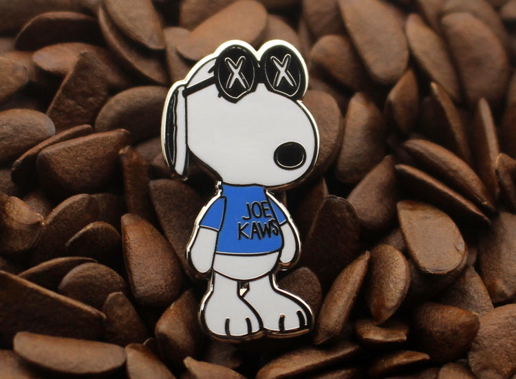 Snoopy Joe Cool KAWS Enamel Pin - Blue Shirt