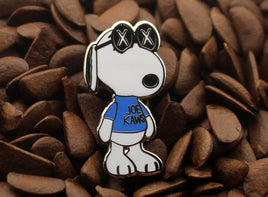 Snoopy Joe Cool KAWS Enamel Pin - Blue Shirt - snoopn4pnuts.com
