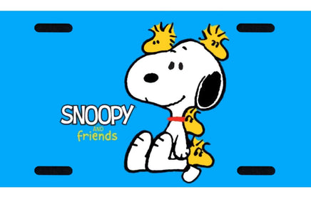 Snoopy Metal License Plate - Friends - snoopn4pnuts.com