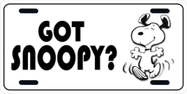 Snoopy Metal License Plate - Got Snoopy? - snoopn4pnuts.com