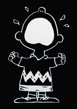 Charlie Brown Crying Die - Cut Vinyl Decal - White - snoopn4pnuts.com