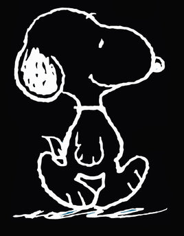 Snoopy Walking Die - Cut Vinyl Decal - White - snoopn4pnuts.com