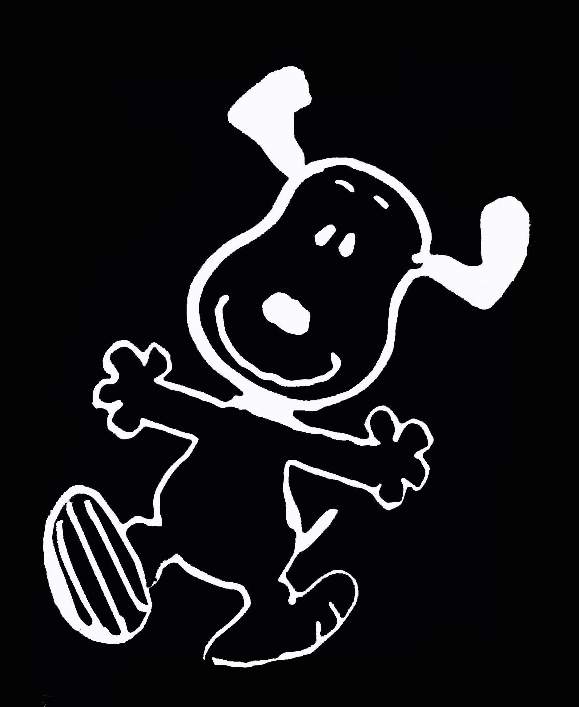 Silly Snoopy Die-Cut Vinyl Decal - White (Image To Follow