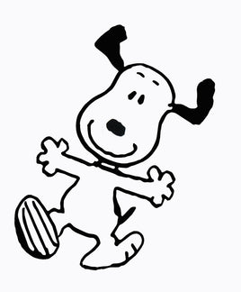 Silly Snoopy Die - Cut Vinyl Decal - Black - snoopn4pnuts.com