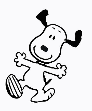 Silly Snoopy Die - Cut Vinyl Decal - Black - snoopn4pnuts.com
