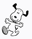 Silly Snoopy Die-Cut Vinyl Decal - Black