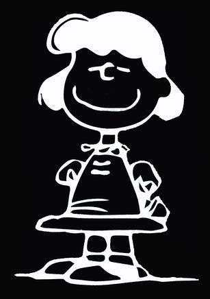 Happy Lucy Die - Cut Vinyl Decal - White - snoopn4pnuts.com