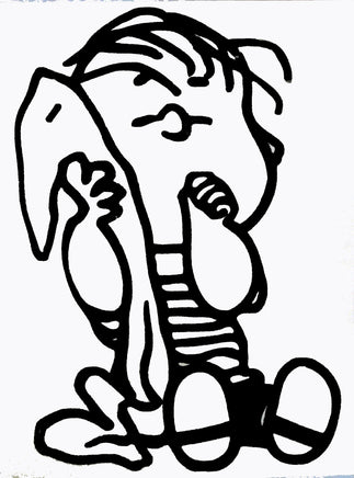 Linus Die - Cut Vinyl Decal - Black - snoopn4pnuts.com